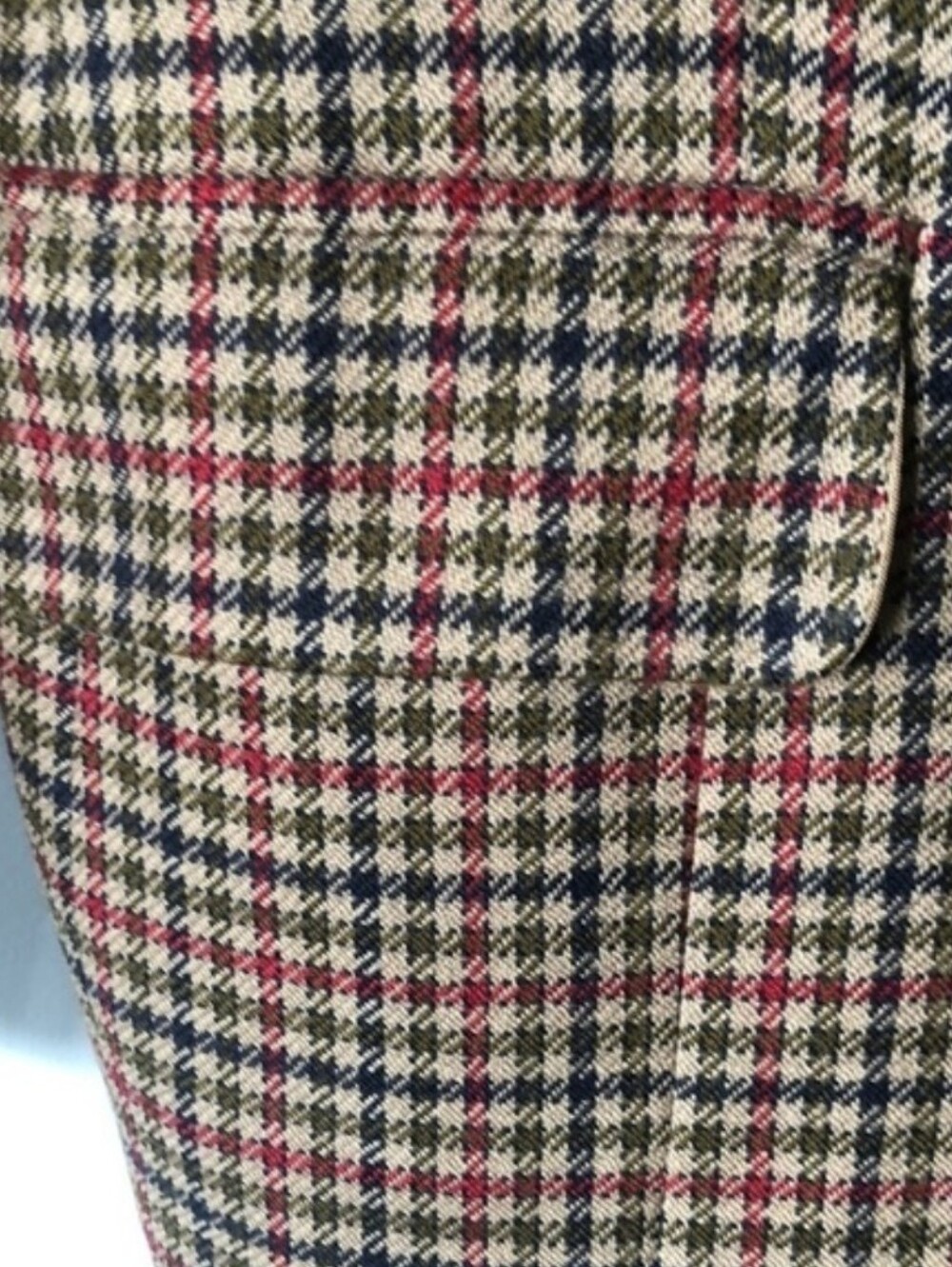 Vintage oversized wool houndstooth blazer - Picture 4 of 9